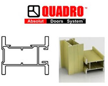 алюминиевый профиль Quadro Absolut Door Systems для шкафа-купе